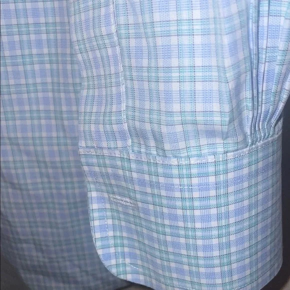 Brooks Brothers Blue Checkered Dress Shirt Classic Fit - Picture 5 of 5